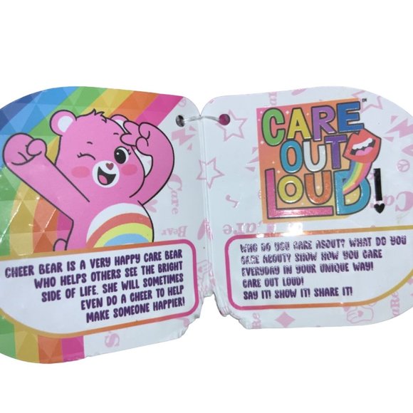 Cheer Bear 7" mini plush dangler (Care Bears) - Picture 5 of 12